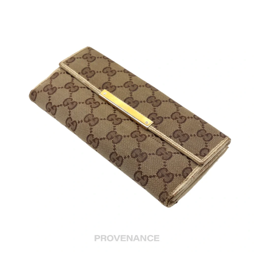 🔴 Gucci Long Wallet - GG Canvas White - Picture 4 of 7
